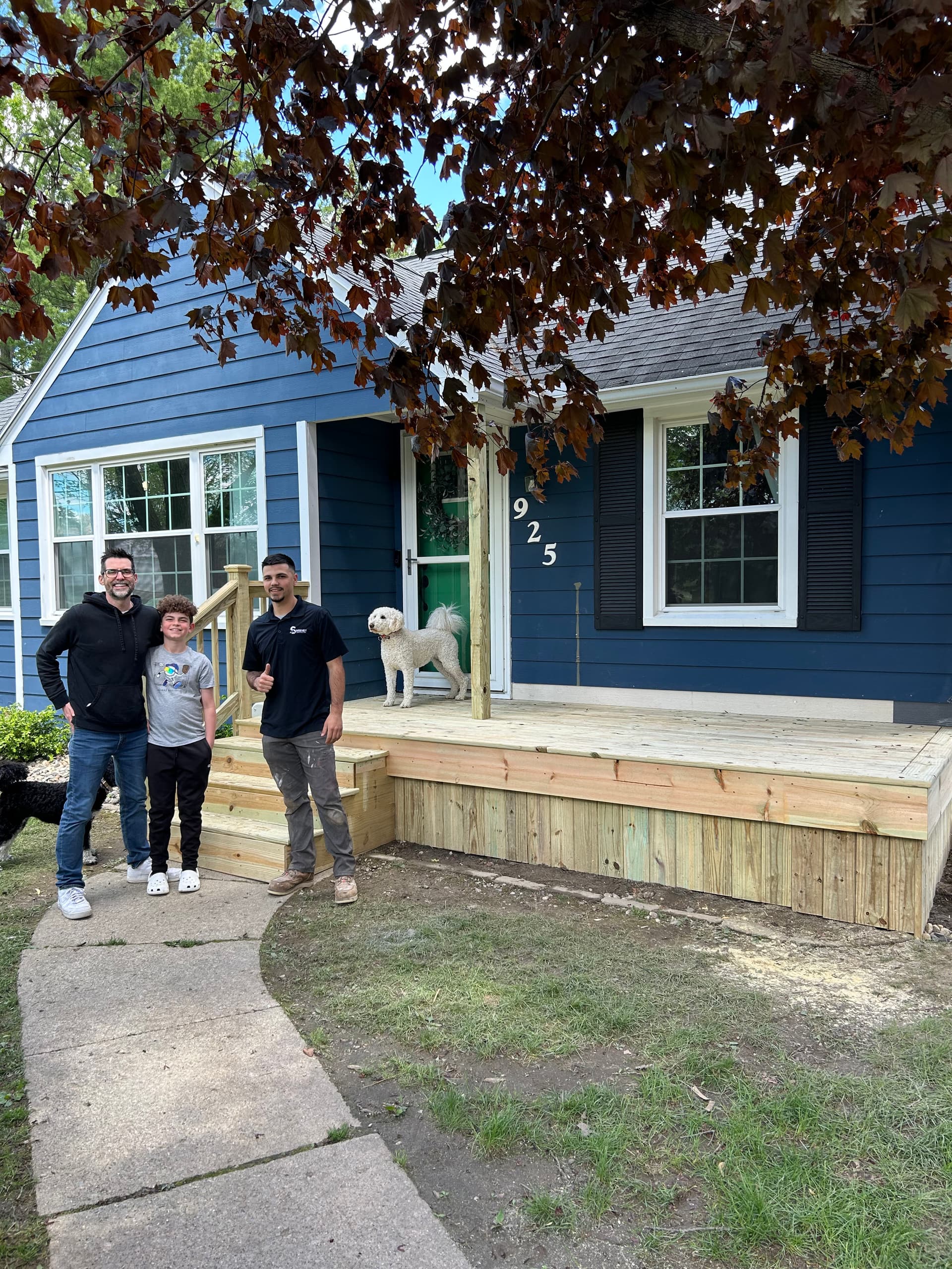 Front Porch Build Gives Bryan Home a Safer Entry image