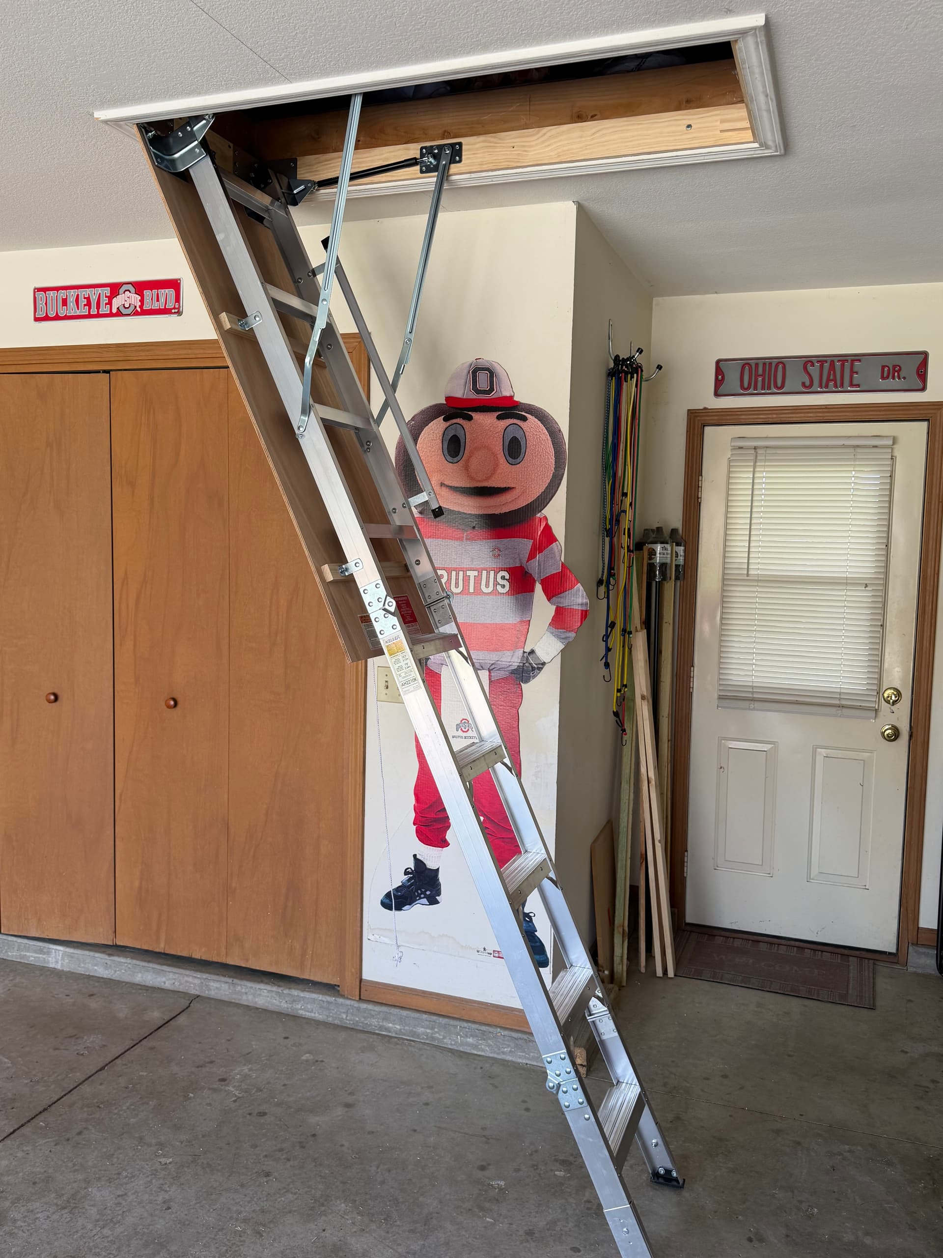 Gallery photos for Attic Ladder Install in Defiance Ohio Adds Real Storage Access: Image #2