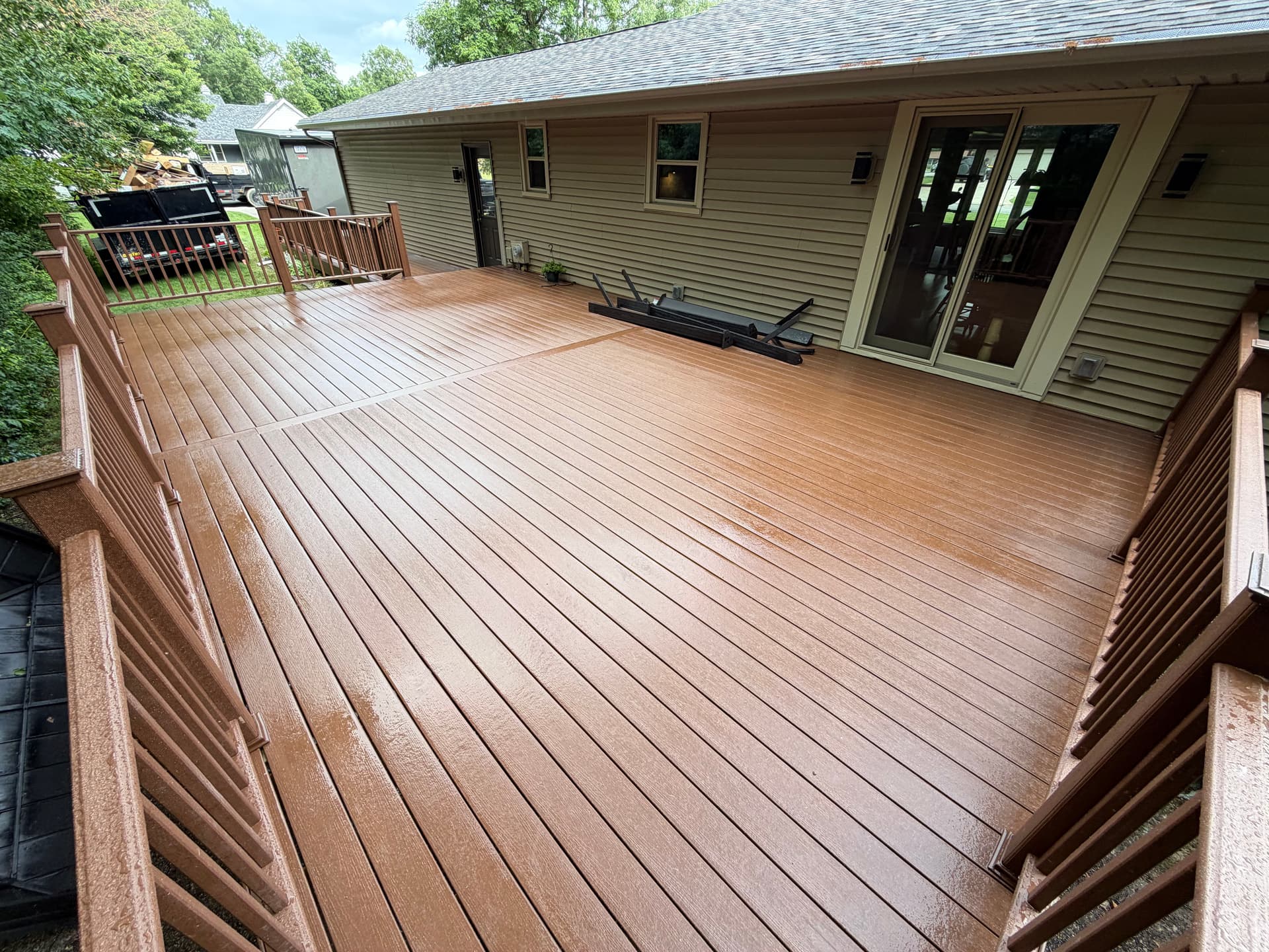 Gallery photos for Old Wood Deck Replaced With Low-Maintenance Composite in Defiance Ohio: Image #1