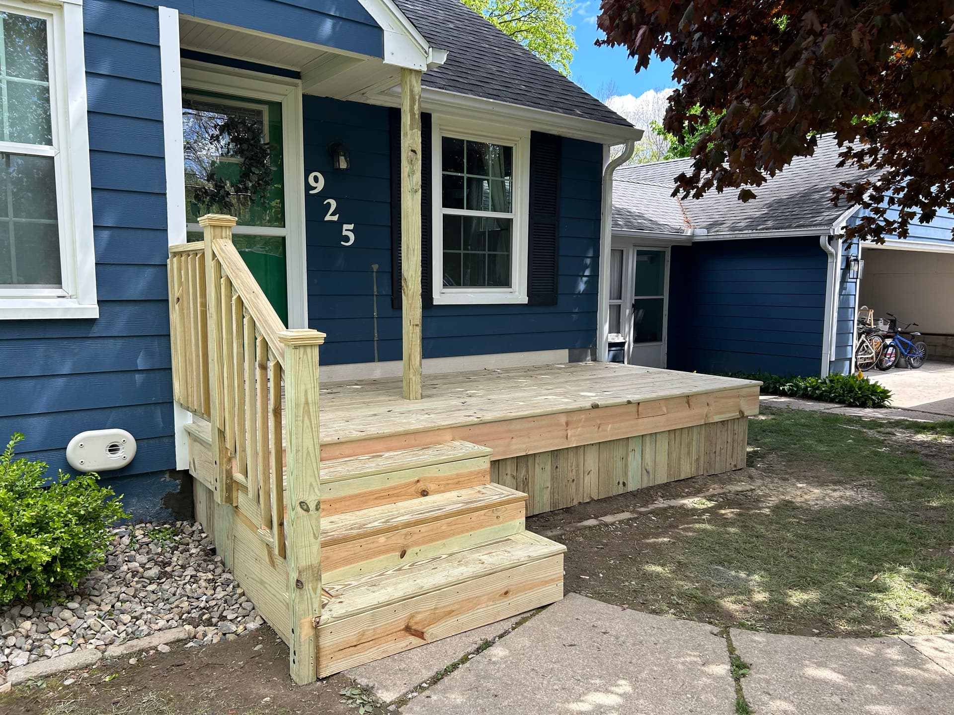 Gallery photos for Front Porch Build Gives Bryan Home a Safer Entry: Image #3