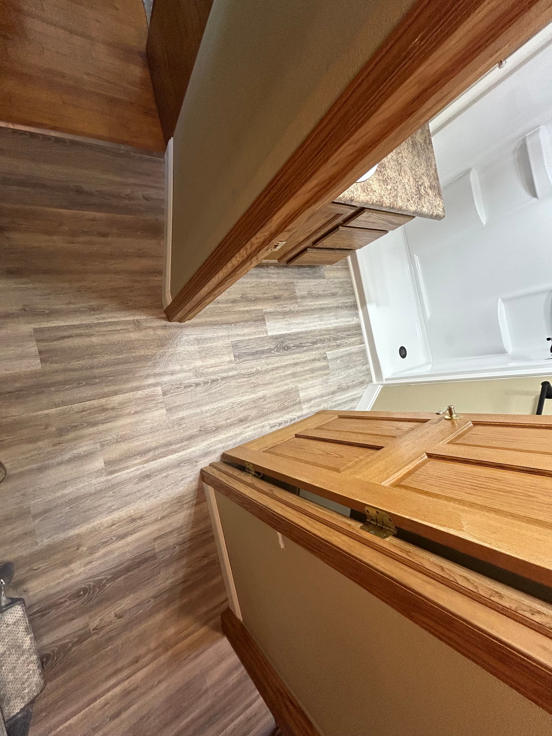 Shower Swap and Fresh Flooring in Montpelier