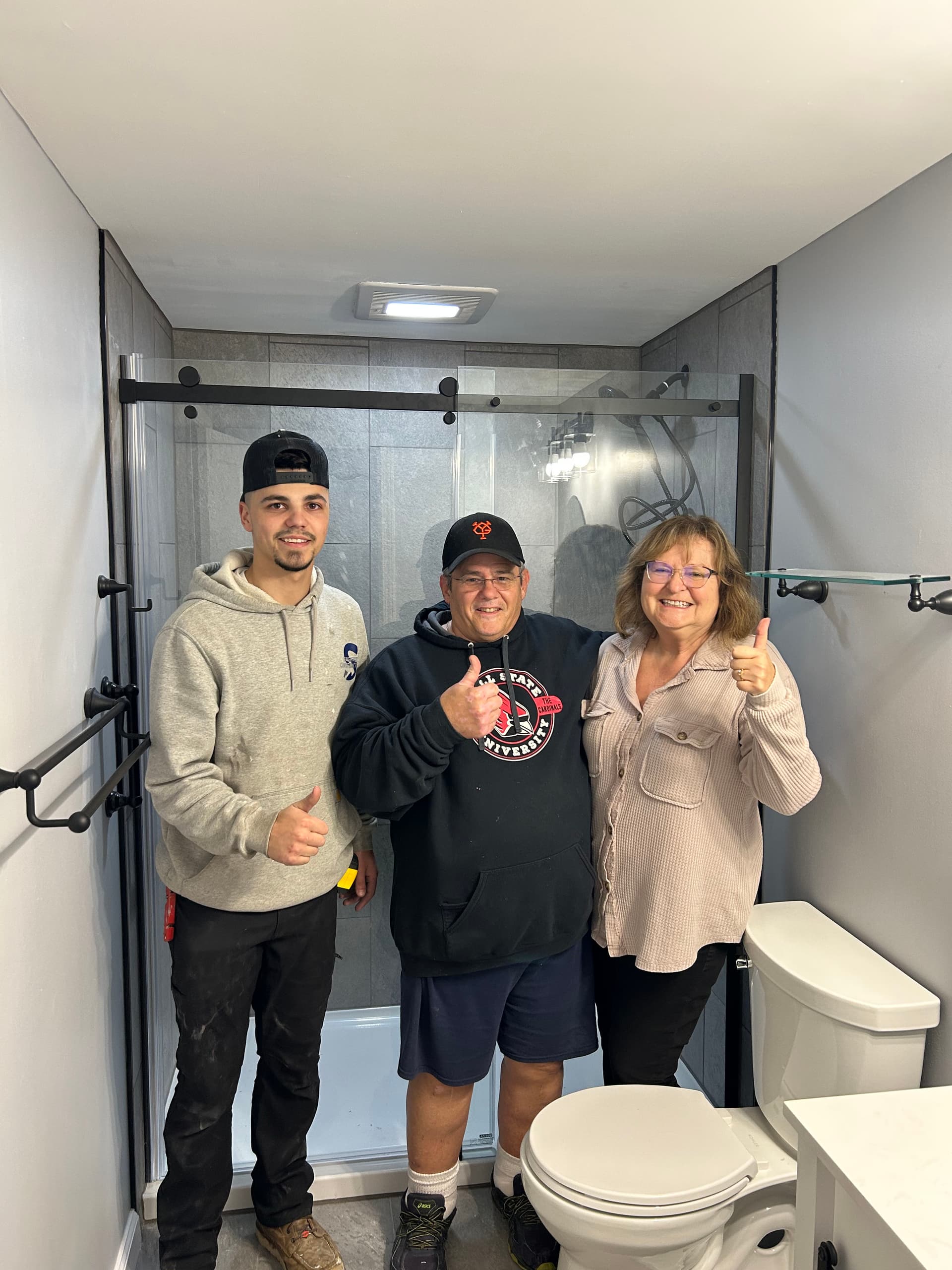 Bathroom Remodel in Bryan OH Goes From Worn Out to Modern image