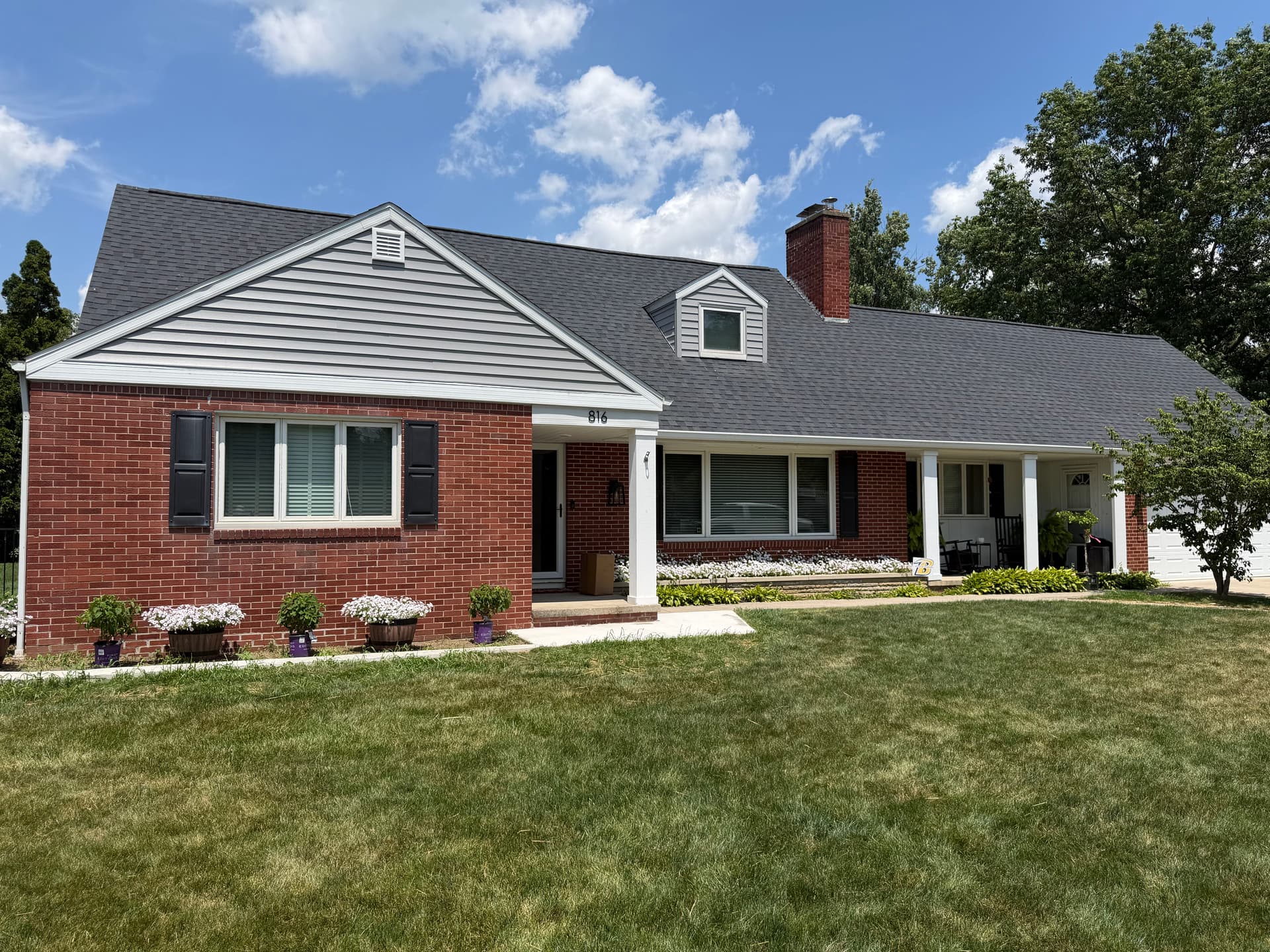 Siding Replacement on a Bryan Ohio Brick Home image
